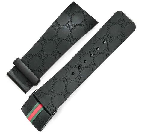 original gucci watch leather band|authentic gucci rubber watch bands.